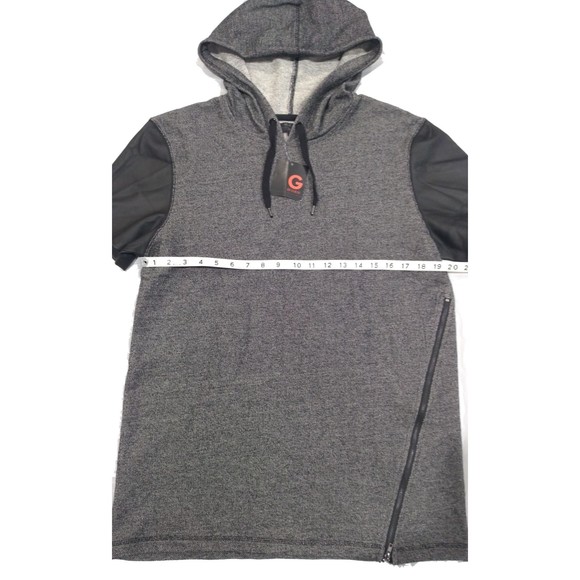 Dario Marled SS Hoodie Grey Steel Multi Size M Short Sleeve by GUESS - Picture 6 of 14